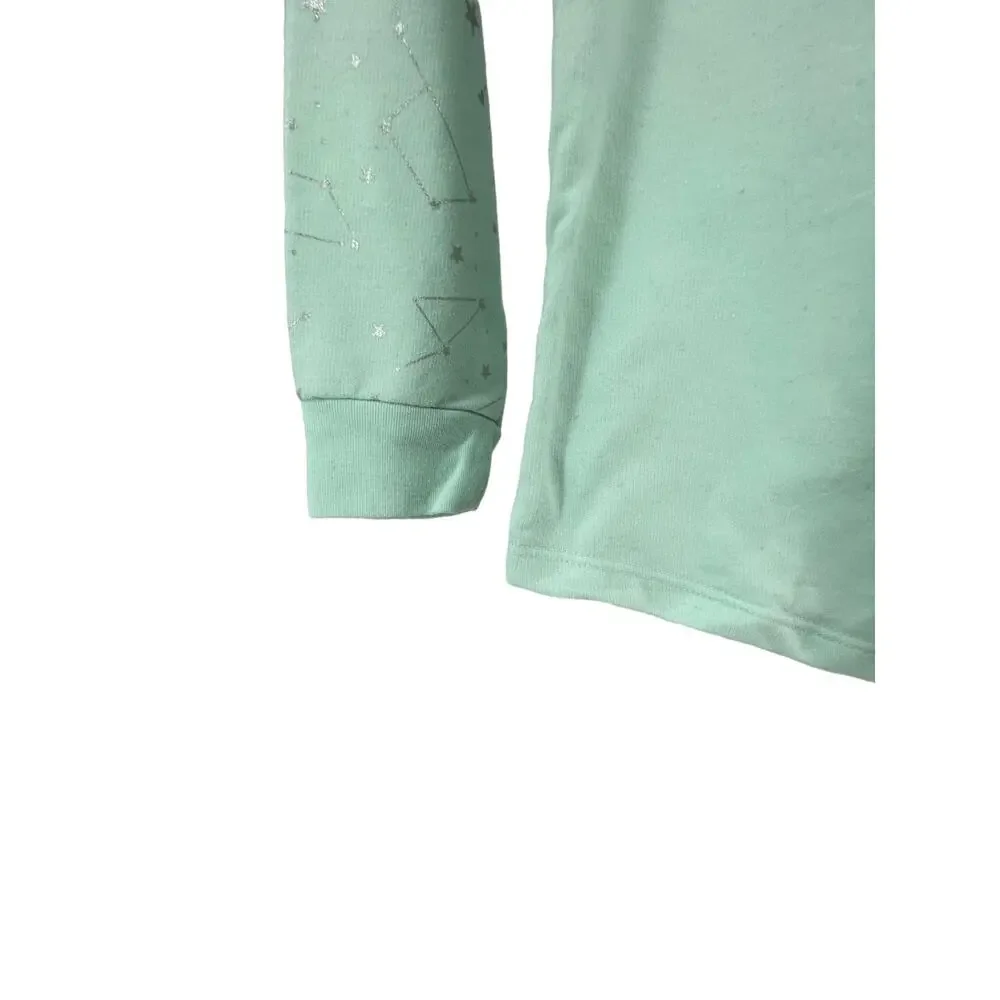 More than Magic Sleepwear Sleepover Green Pajama Top Youth Size Medium 7/8